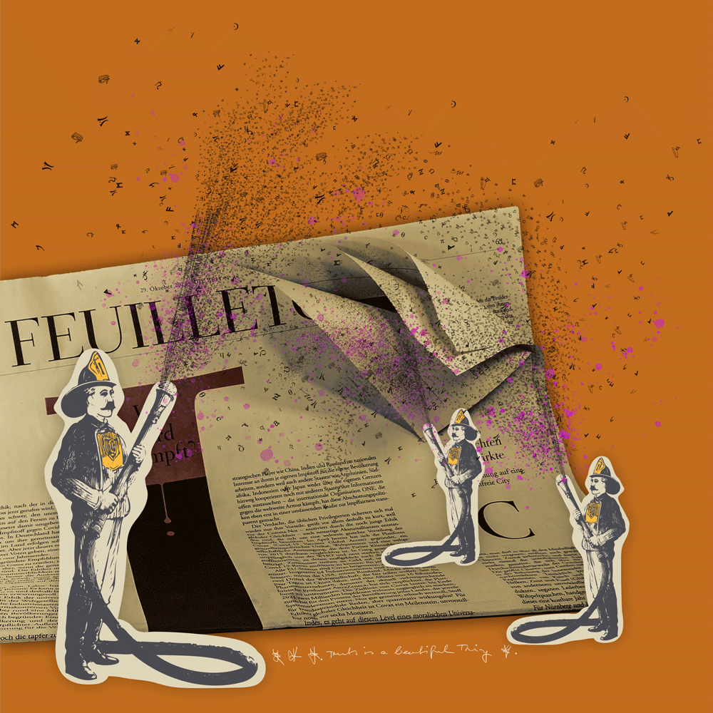 Collage Bild Brief an dich